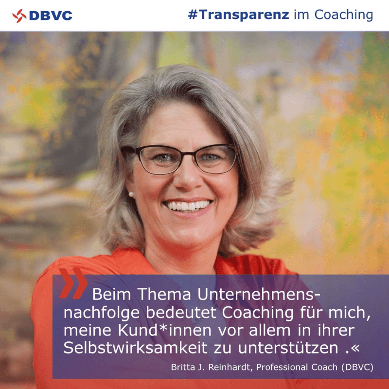 Transparenz im Coaching Interview mit Britta Reinhardt